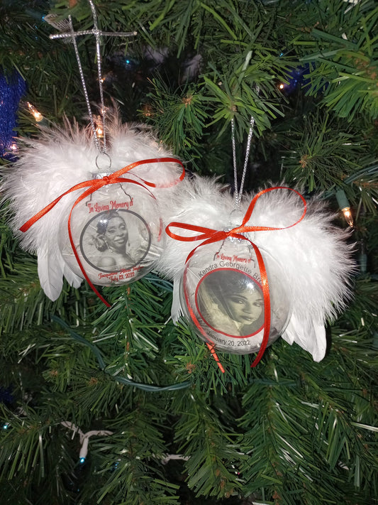 Memorial Ornaments with Wings